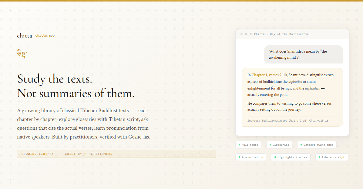 Chitta app screenshot