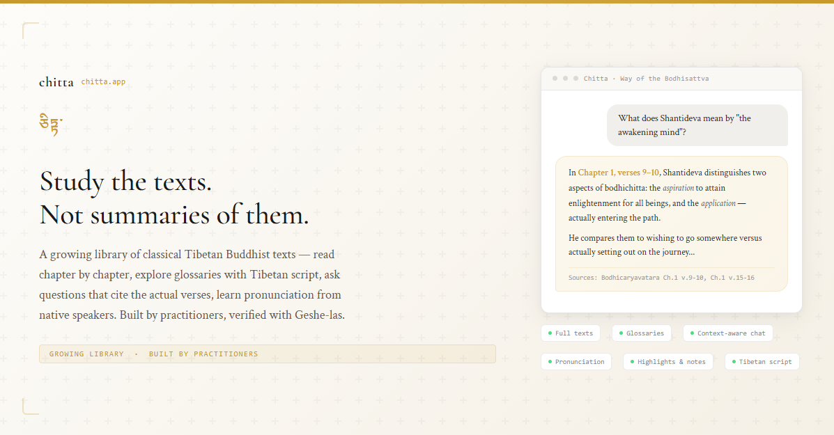 Chitta Study Companion